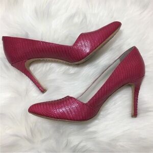 Alice + Olivia Dina lizard print high heel